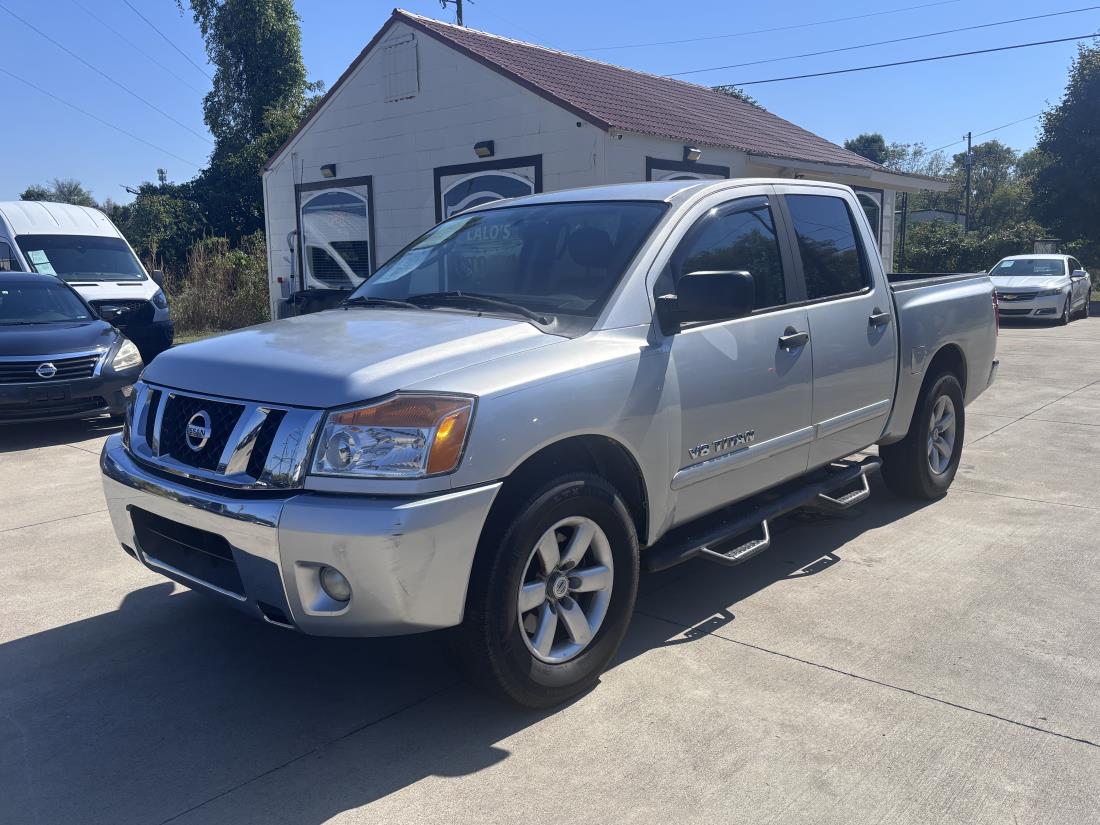 Silver 2010 Nissan Titan Pickup Truck 4X2 Automatic